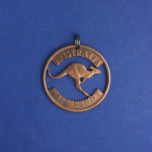0.5 Penny <br> <br> Australisches Känguru <br> <br> Kupferfarben <br> <br> ø 25.3 mm <br> <br> Standardausführung 60 €